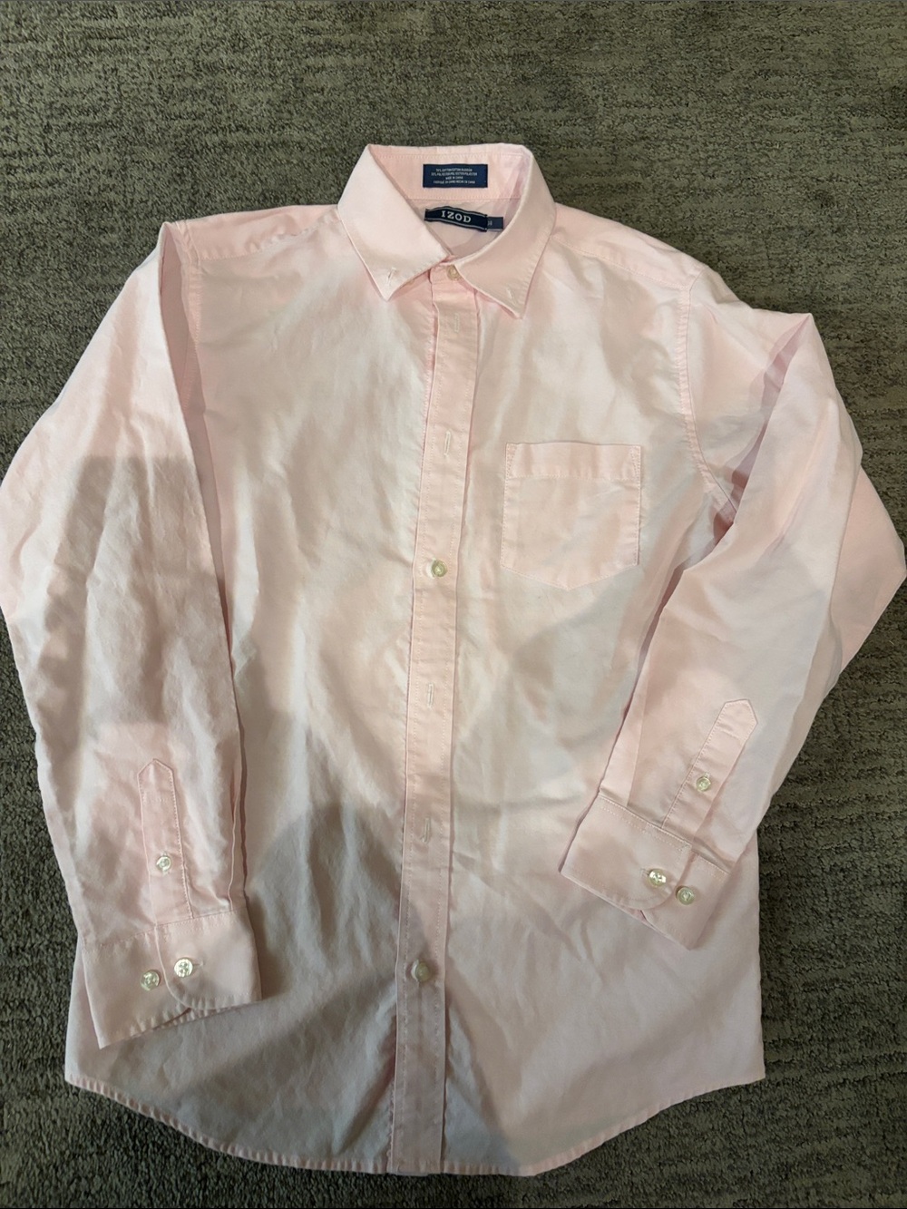 Izod Light Pink Long Sleeve Button-Down Shirt